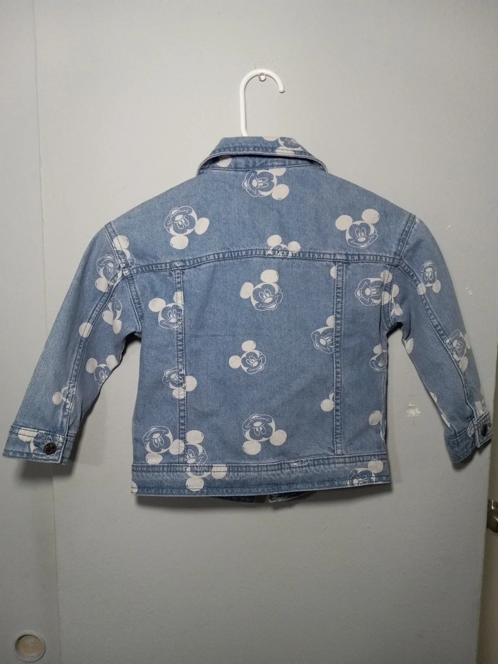 Disney Mickey Mouse Light Blue Denim Jacket for Kids Size 4T